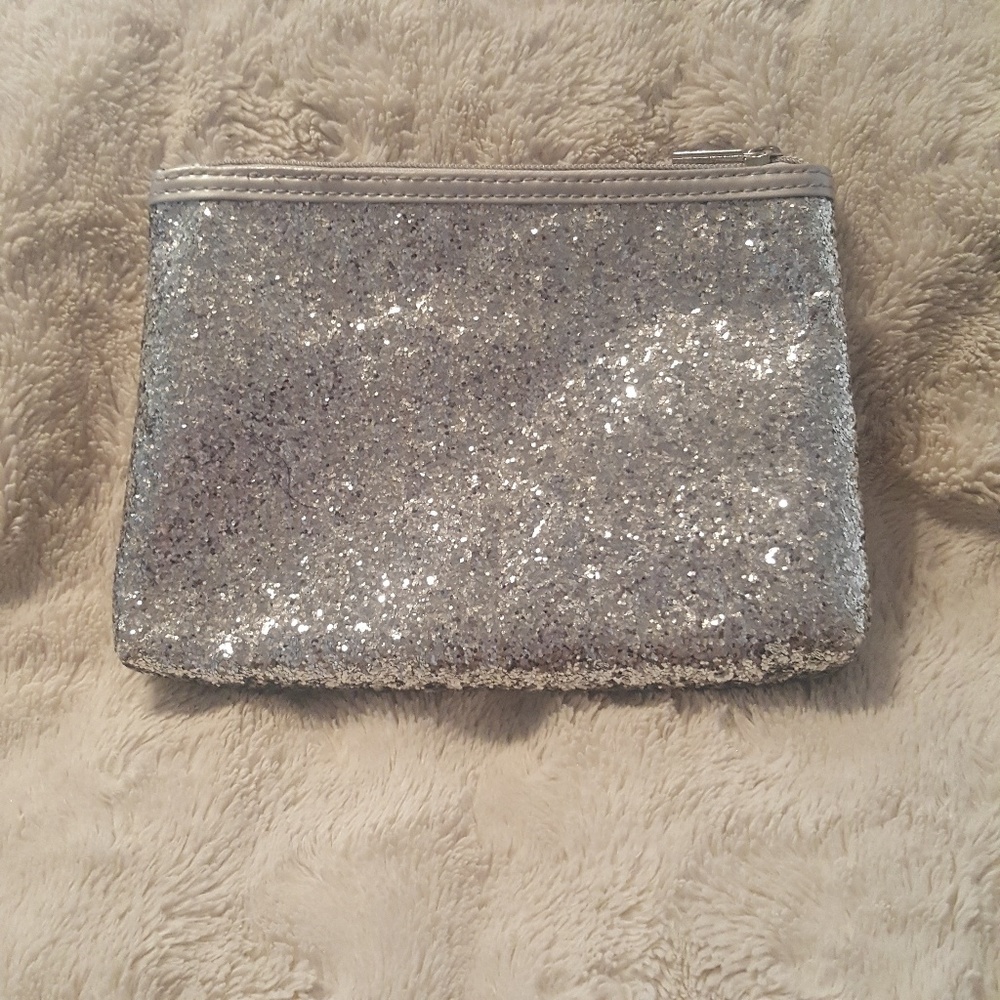 Caboodles Silver Sparkle Cosmetic Bag